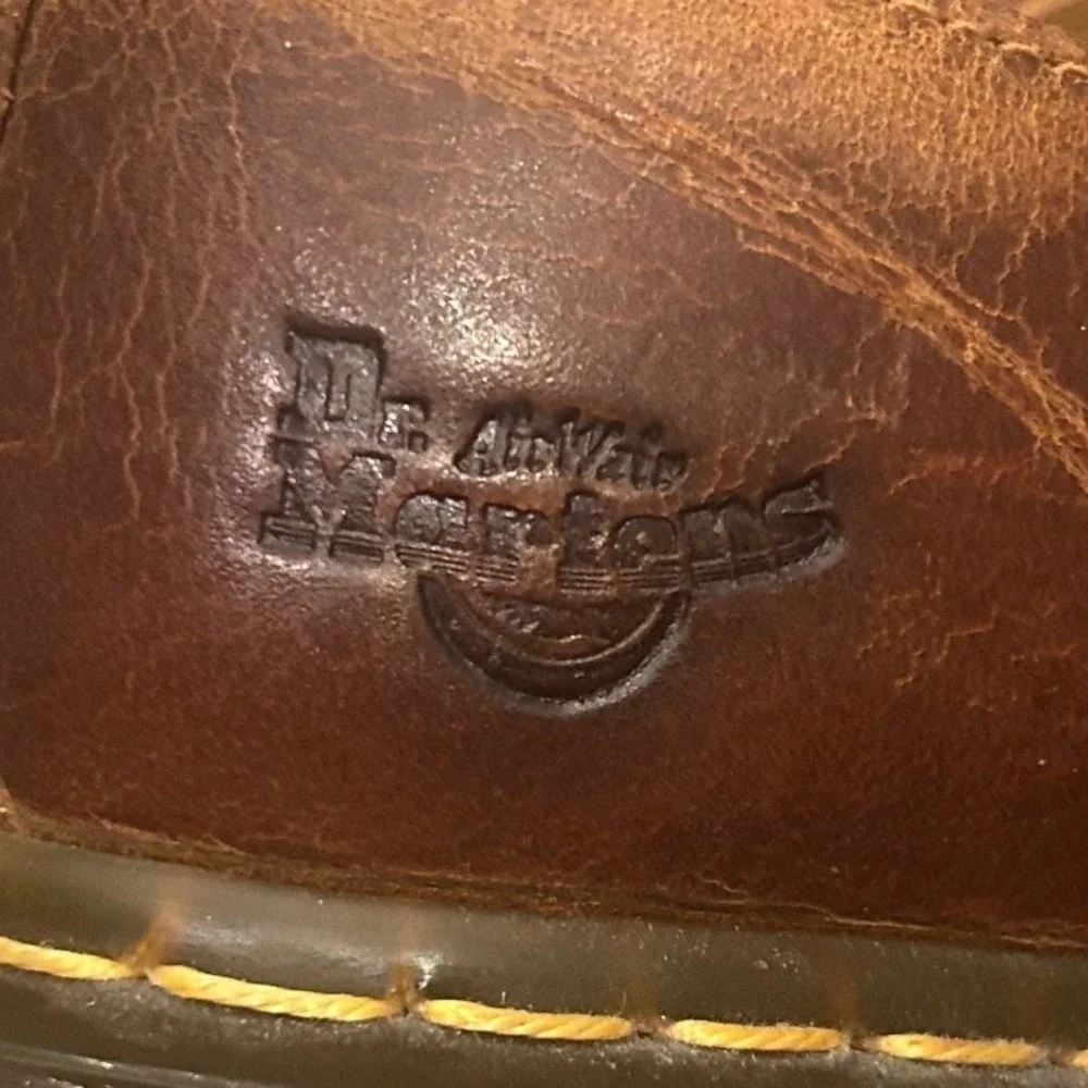 Dr. Martens 8053 Oxford Mens 8 Brown Crazy Horse Leather 5-Eye Padded Collar